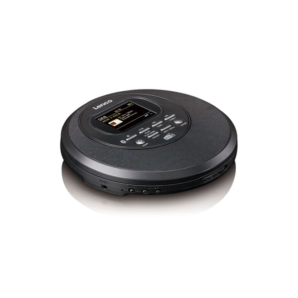 Bærbar Discman med DAB+, Bluetooth, TFT-skærm, sort