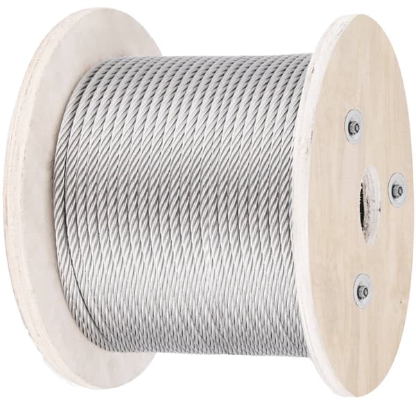 316 rustfrit stålwire, 500 fod, 5/32 tommer 1x19