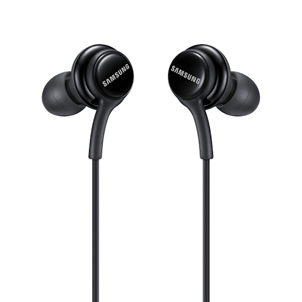 In-ear hovedtelefoner 3,5 mm mini jack med fjernbetjening og mikrofon, sort