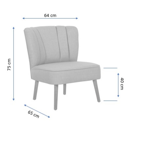 Wing Chair Monn Way - Navy Blue