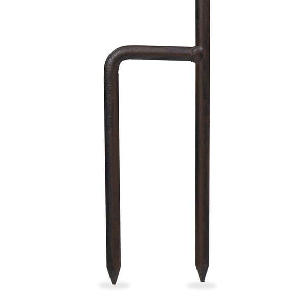Fuglefoder med jordspyd, støbejern, åbent design