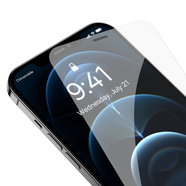 Härdat glas för iPhone 12 Pro Max med högtalarskydd 0,4mm SET