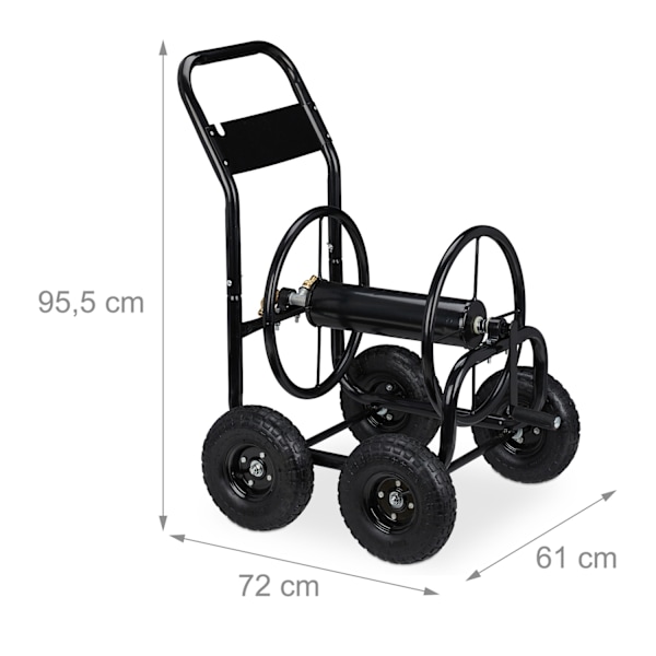 Letkukärry metalli musta