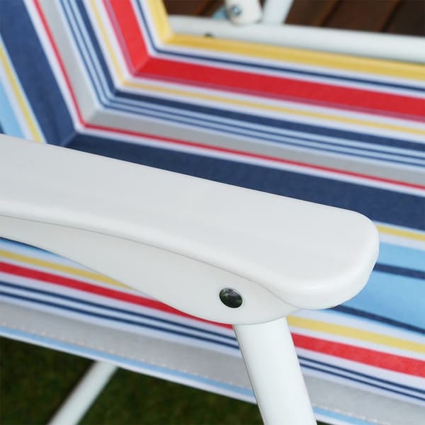 Sammenklappelig campingstol til strand og fiskeri, robust og komfortabel