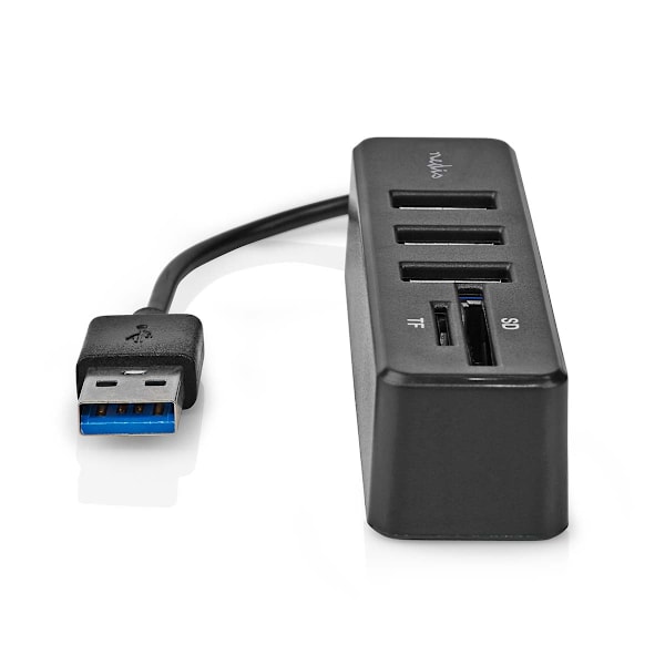 USB-hubb | 1x USB-A | 3x USB A hona | 5-Port port(s) | USB 2.0 | USB ström | SD & MicroSD