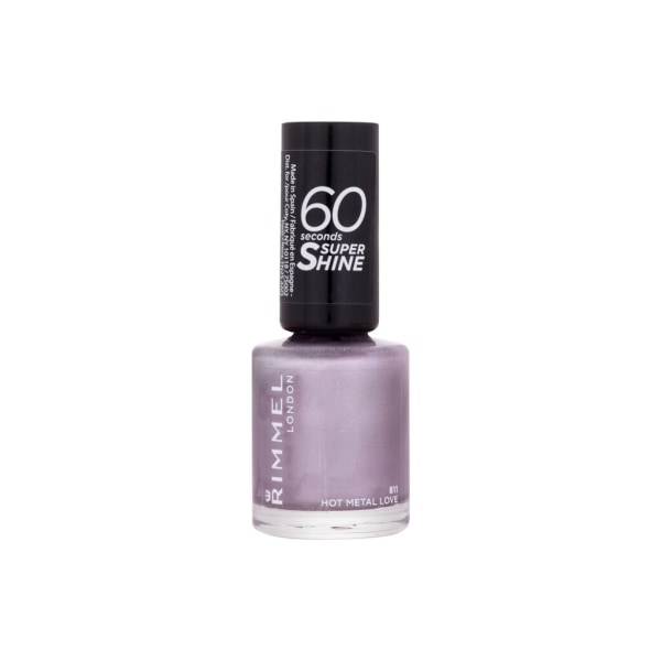 Rimmel London - 60 Seconds Super Shine 811 Hot Metal Love - For Women, 8 ml