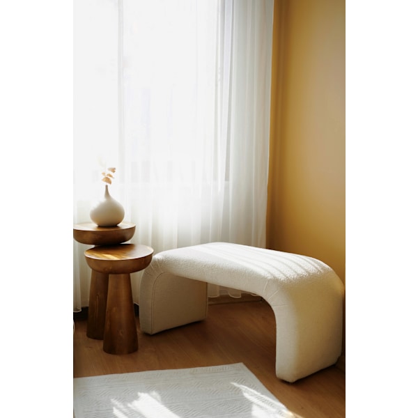 Pouffe Nu Bench - valkoinen