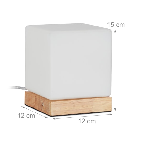 Bordlampe i opalglas