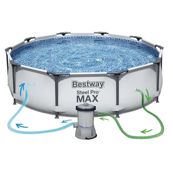 Ramme havepool 366 x 76 cm 9 i 1 Bestway 56416