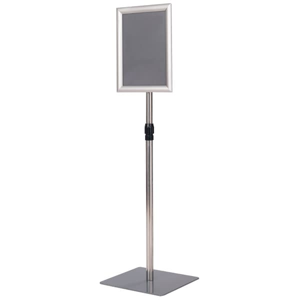 A4 justerbart displayställ, 2-pack, silverfärgad metallram