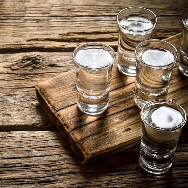 4 cl shotglas i set om 6