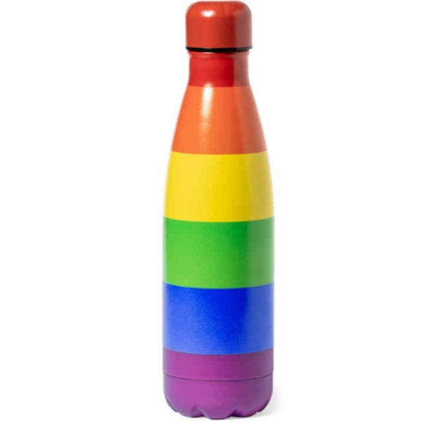 Pride - Metallisk varmtvandsbeholder med Lgbt-flaget