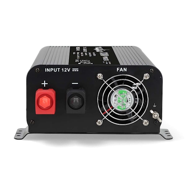 Power Inverter Pure Sine Wave | Ingångsspänning: 12 V DC | Enhetens strömutgångsanslutningar: Typ F (CEE 7/3) / USB-A / USB-C™ | 230 V AC 50 Hz | 1000