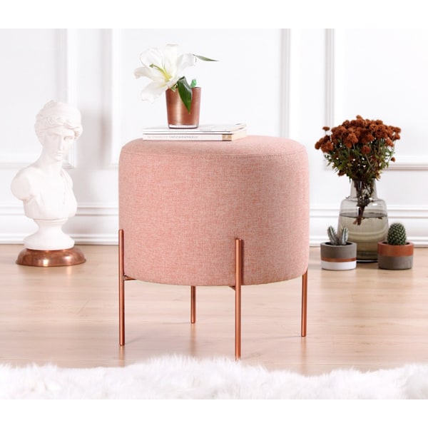 Pouff Copper 44 - vaaleanpunainen