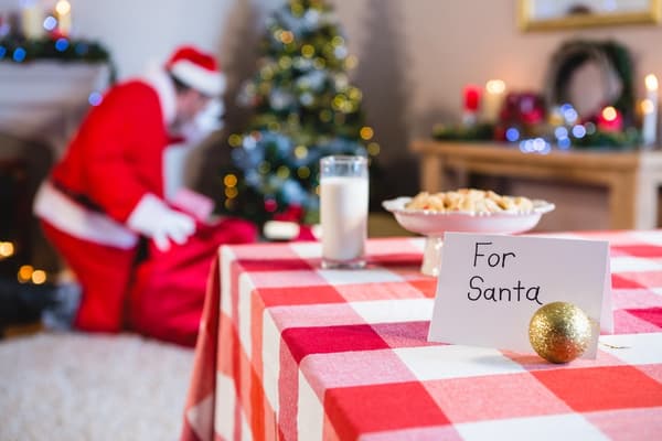 Jultomtekostymset – 5 delar, en storlek, polyester