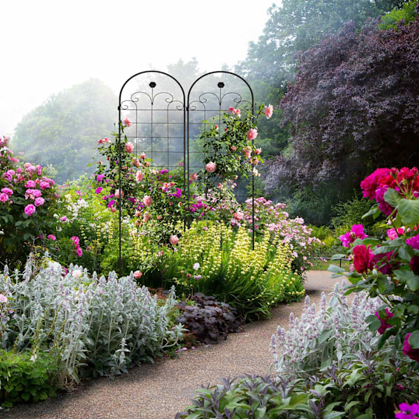 Trellis 180 cm sæt af 2 sorte