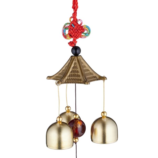 Feng Shui metall vindspel, set om 2