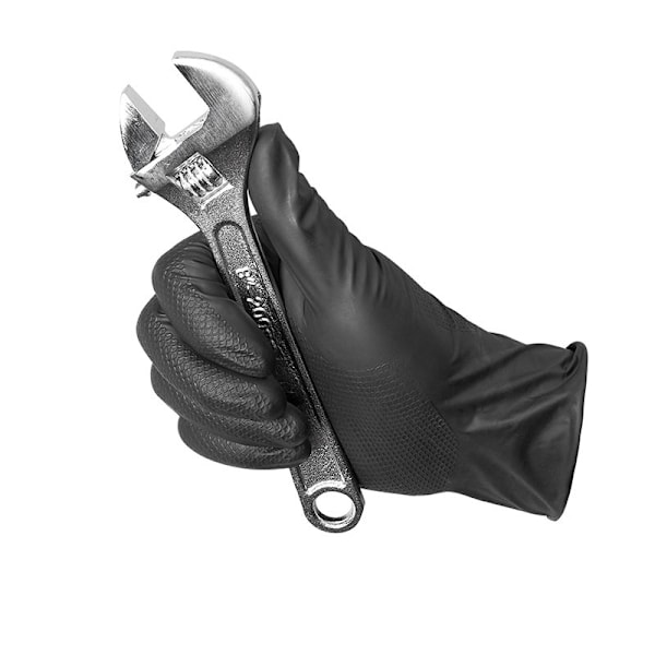 Gripp-It nitrilhandsker M sort dispenserboks á 50 stk
