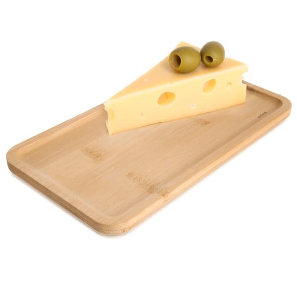 Snacksfat i bambu, rektangulärt 20x11 cm