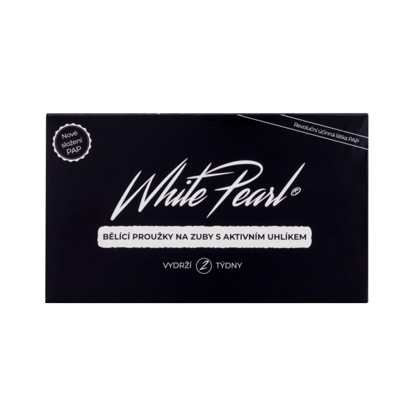 White Pearl - PAP Charcoal Whitening Strips - Unisex, 28 pc