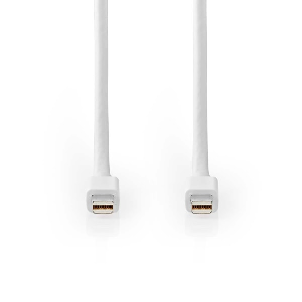 Mini DisplayPort kaapeli | DisplayPort 1.4 | Mini DisplayPort Uros | Mini DisplayPort Uros | 48 Gbps | Niklattu | 2.00 m | Pyöreä | PVC | Valkoinen |