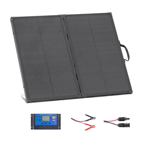 100W foldbart solpanel, monokrystallinsk, IP67, PWM