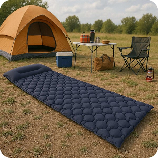 Camping ilmapatja tyynyllä – Ultrakevyt, kompakti 190x60cm