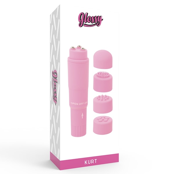 Kiiltävä - Kurt Pocket Massager Pink