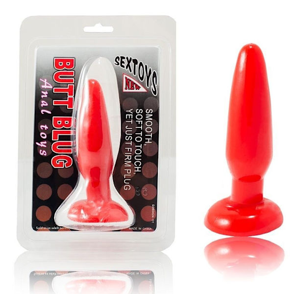 Baile - Liten Röd Analplugg 15 Cm