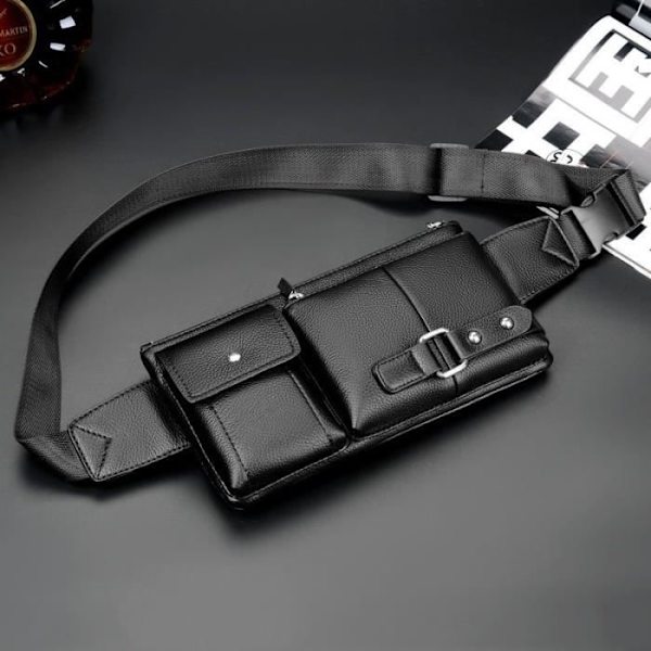 Sac bandoulière pour tablette MI PAD - iPAD mini - GALAXY TAB A 8.0 pour ARCHOS DIAMOND ALPHA > Noir sort