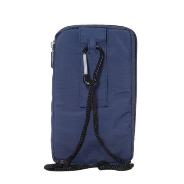Flerfunktionsuniversell fodral med flera fack, dragkedja och en karbinhake för => ELEPHONE R9 > Blå XXM (18 x Blå XXM (18 x 10 cm)