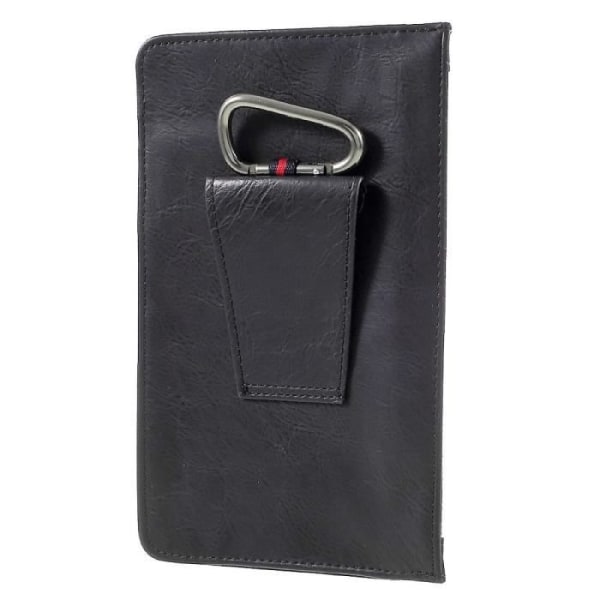 Vertikal bälteshölster smartphoneficka & invändig ficka med dragkedja för VIVO Y91 HELIO P22 (2018) > Svart