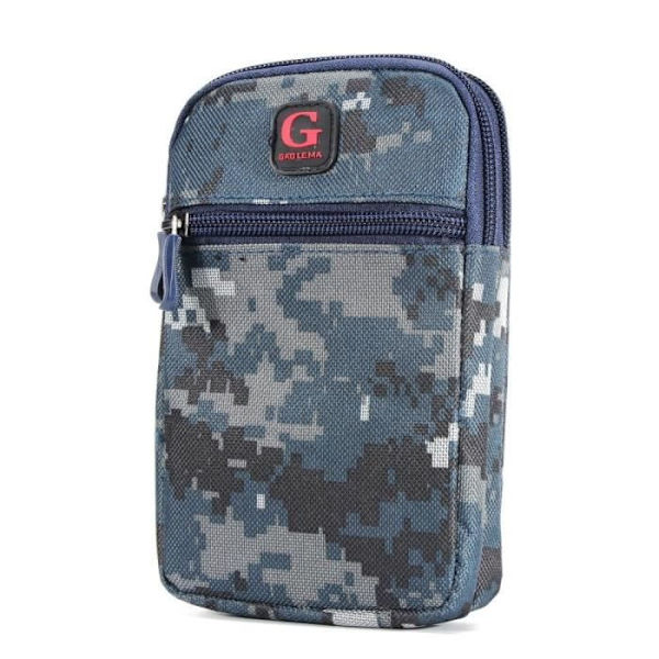 Kamerafodral Camo Multifunktionell Bältesväska Militär Flotta för Samsung Galaxy Z Flip (2020) > Blå (17.5 x 10 cm) Blå (17,5 x 10 cm)