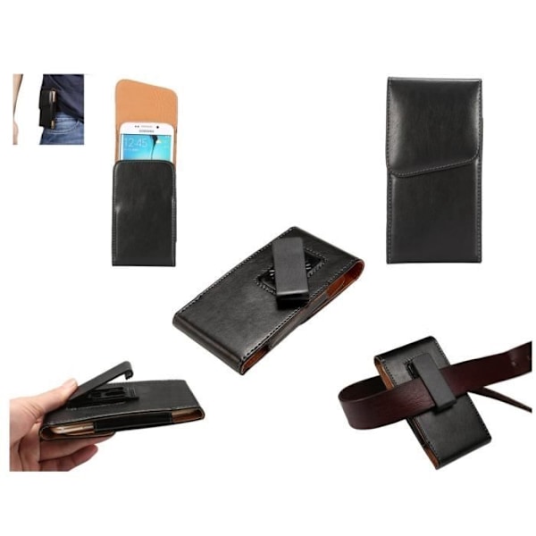 Exekutivfodral Klipp Rotera 360 Etui i Skinnliknande Material för => HTC EVO 4G LTE, EVO ONE > Svart Svart