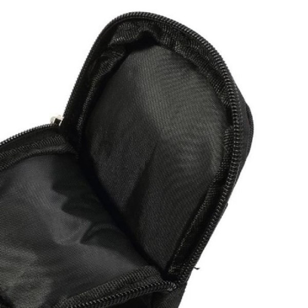Universellt multifunktionsfodral Flera dragkedjeförsedda fack och en karbinhake för => MICROMAX Q4260 EVOK POWER DUAL SVART XL (16,5 X 10 cm)