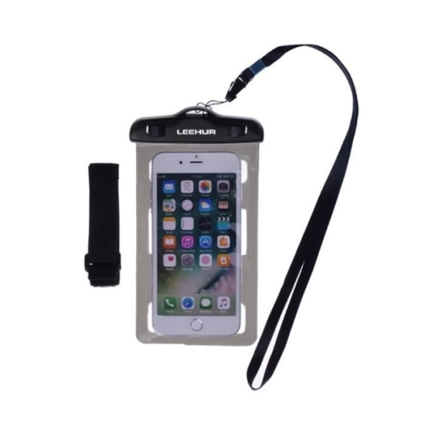 Universal skyddande armbandsfodral 30M vattentät undervattensstrand för => HTC DESIRE 626 4G D626S (2015) > Svart