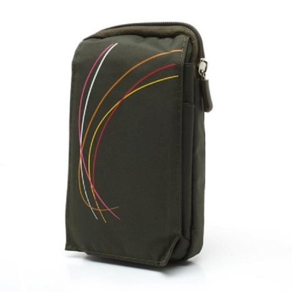 Multifunktionellt Etui - PLUM - RAM 7 - Hållbart Nylon - Grön - Flera Fack GRÖN (16 x 9,5 cm)