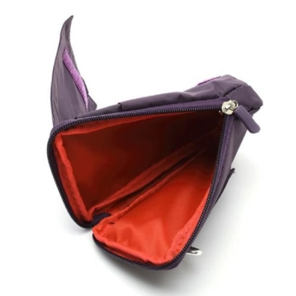 Universell flerfunktionsfodral Flera dragkedjeförsedda fack och en karbinhake för => SHARP Z3 > VIOLET (16 x 9,5) VIOLTT (16 x 9,5 cm)