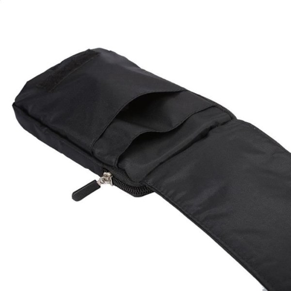 Universell flerfunktionsfodral med flera dragkedjeförsedda fack och en karbinhake för => ZOPO SPEED 8 ZP955 (2016) > SVART XXM (18 x 10 cm)