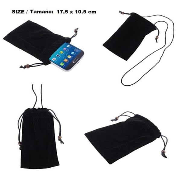 Fodral Kläde Fleece - ASUS - ZENFONE 5 SELFIE ZC600KL - Mjuk - Flexibel - Svart Svart