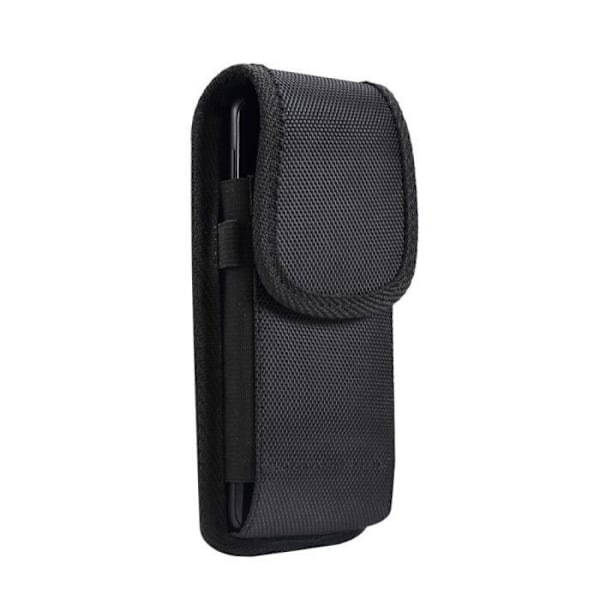 Étui Housse Ceinture Nylon med Metal Clip Ny Business Stil til Sony Xperia M4 Aqua dual E2363 > Sort sort