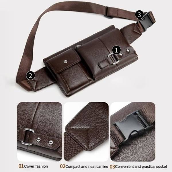"Sac Banane Bandoulière Ebook, Tablet til Coolpad Cool 5 (2019) > Sort" sort