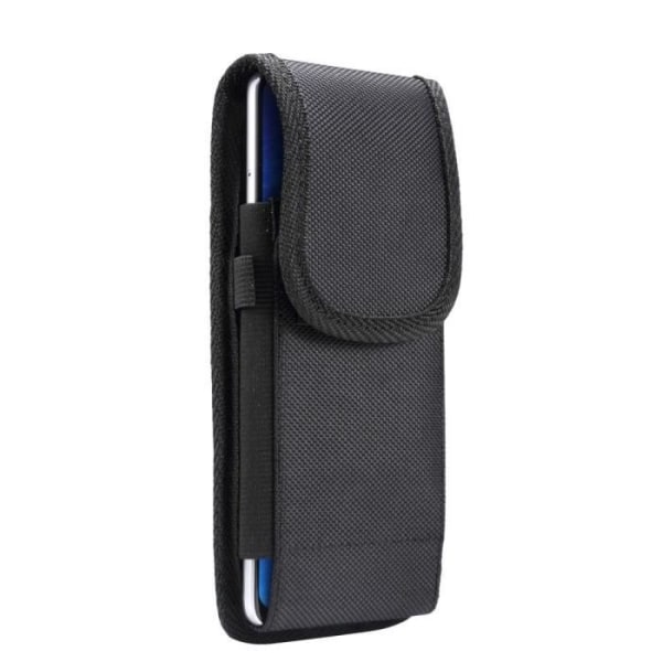 för Samsung Galaxy S21 Ultra 5G (2021) Vertikalt bälte hölster läder nylon - svart