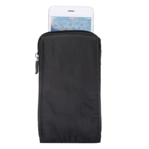 Étui Housse Portefeuille Bælte Multiusages Lynlåse til Google Pixel 4 XL (2019) > SORTE XXM (18 x 10 cm) SVART XXM (18 x 10 cm)