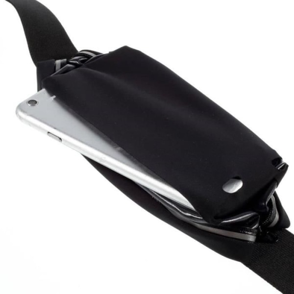 för Tecno Spark Pro reflekterande midjeväska med pekskärm Vattentät Running Walking - Svart Svart