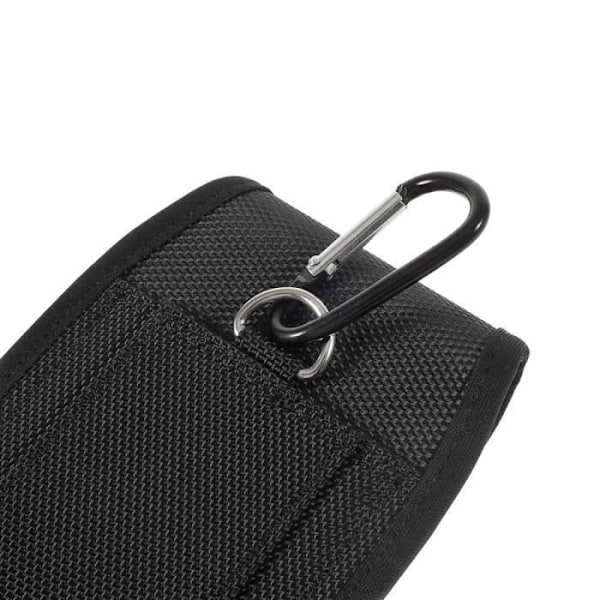 iPhone 11 etui - DFV mobil - Nylon cover - Sort - Semi-stiv - Med bæltestropper sort