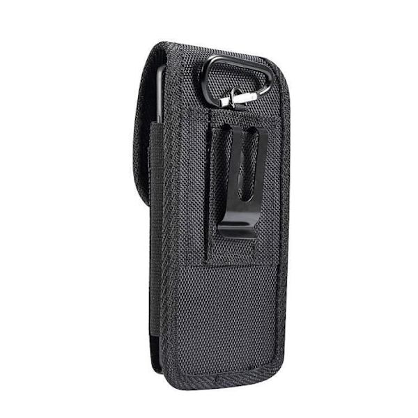 til Uhans MX Vertikal bæltepose Læder Nylon - Sort sort
