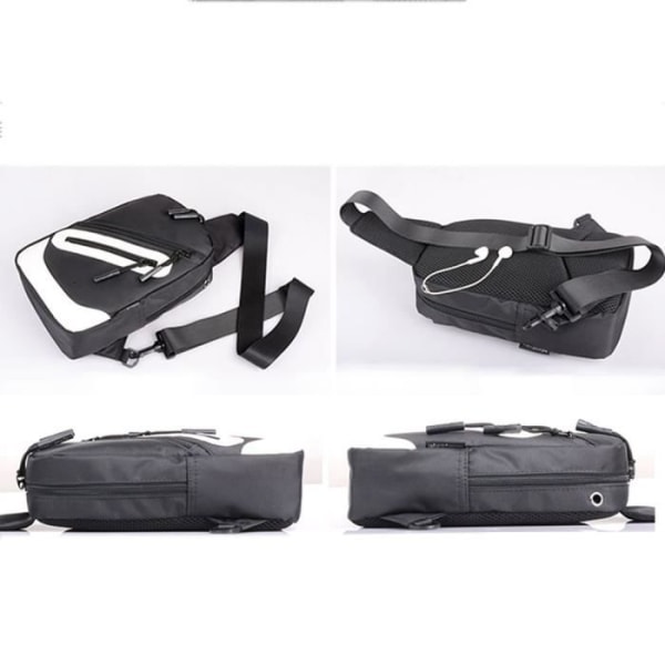 Ryggsäck Axelhandske Nylon kompatibel med Ebook, Surfplatta och för Fly IQ4601 Era Style 2 > Svart