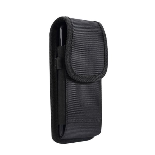 til Bq Mobile Bq-5765L Clever (2022) Lodret bæltekasse Cover Læder Nylon - Sort