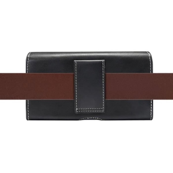 Ny design læder etui i horisontal stil med bæltesløjfe til Blackview A60 Plus (2020) > Sort sort